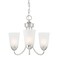 Designers Fountain Malone 3 Light Transitional Brushed Nickel with Frosted Glass Shades Chandelier For Dining Rooms D267M-3CH-BN - alternate 1